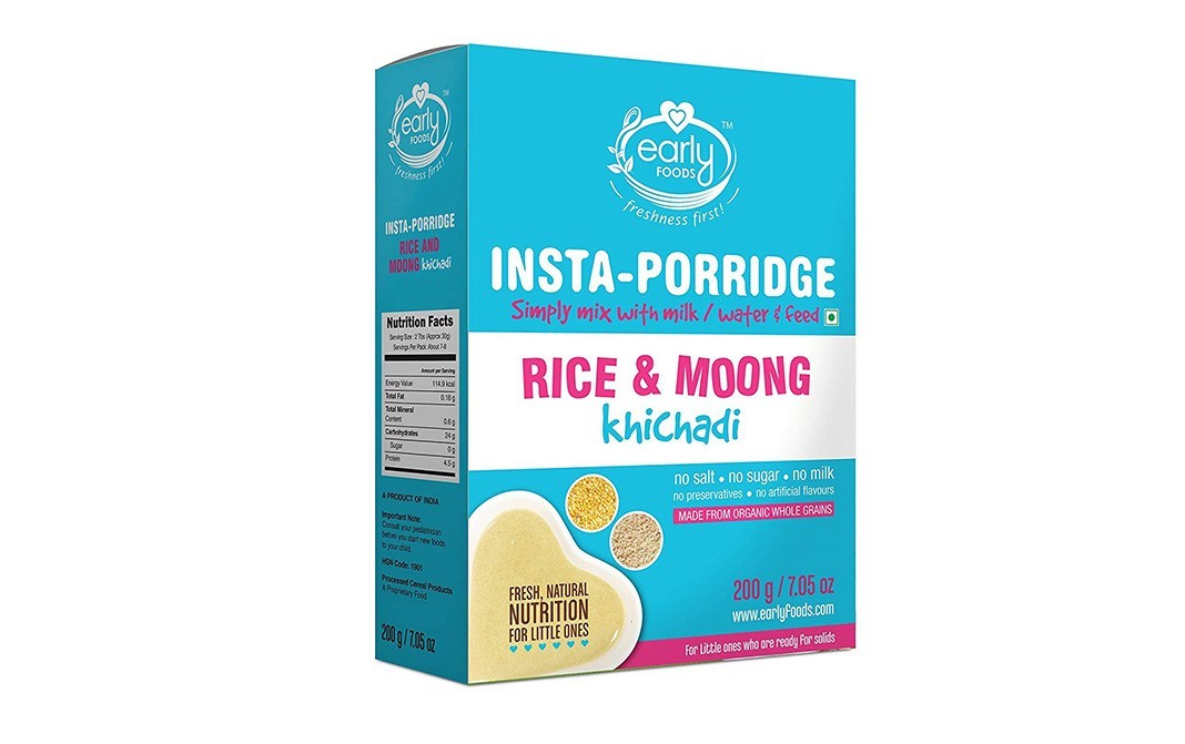 Early Foods Insta-Porridge Rice & Moong Khichadi   Box  200 grams